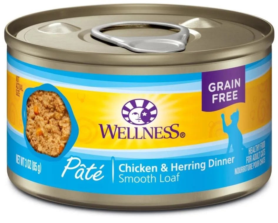 Wellness Complete Health Chicken & Herring Formula Grain-Free Canned Cat Food