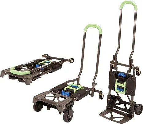 Cosco Shifter Multi-position Folding Hand Truck and Cart, Blue/Green