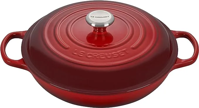 Le Creuset Signature Enameled Cast Iron Braiser, 3.5-Quart, Flame