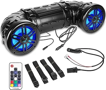 Belva BPS8RGB UTV/ATV Weatherproof Sound System Dual 8" Speaker