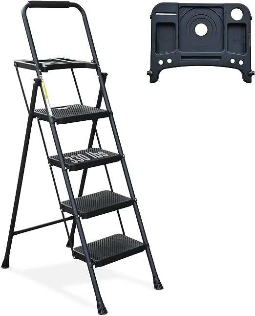 HBTower 3 Step Folding Step Stool