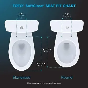 TOTO Plastic Cotton White Elongated Soft Close Toilet Seat