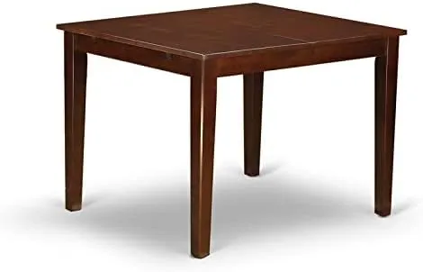 East West Furniture NFT-MAH-T Norfolk Rectangular Table with 12" Butterfly Leaf -Mahogany Finish.