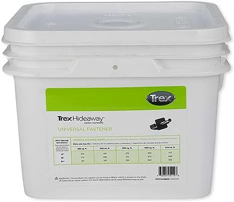 Trex Hideaway Universal Hidden Deck Fastener Clip 500 Sqft Bucket