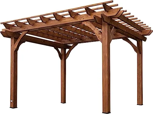 168" W x 120" D Solid Wood Pergola Backyard Discovery