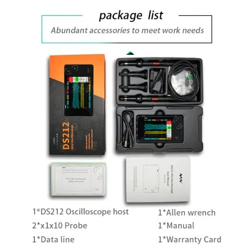 DS212 Pocket Size Portable Handheld Mini Digital Storage Oscilloscope