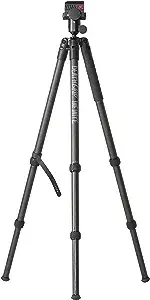 BOG DeathGrip Infinite Carbon Fiber Tripod with Heavy Duty Construction, 360 Degree Ball Head, Quick-Release Arca-Swiss Mount System, and Optics Plate for Hunting, Shooting, Glassing, and Outdoors