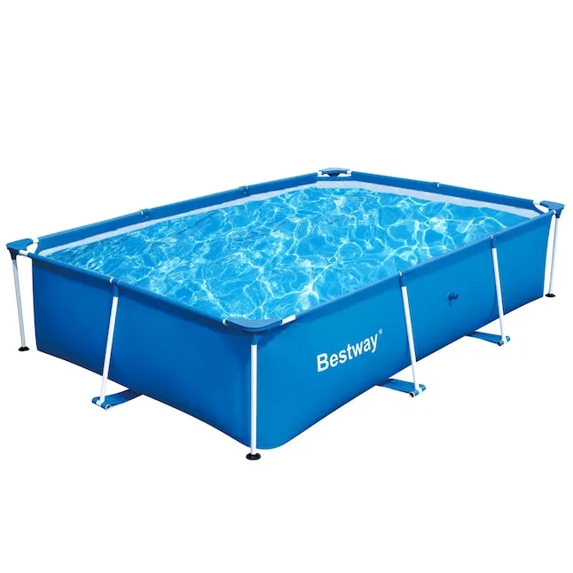 Bestway Splash Frame 10-ft x 6.5-ft x 26-in Metal Frame Rectangle Above-Ground Pool Lowes.com