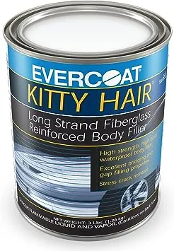 Evercoat Kitty Hair fiberglass reinforced body filler quart (2 Pack)