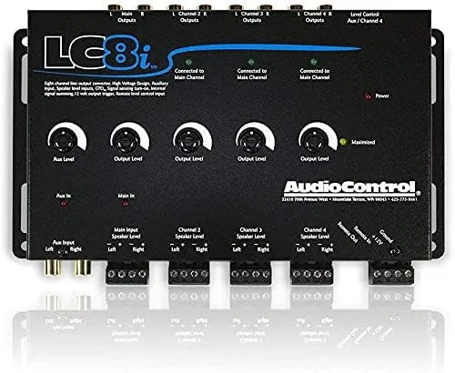 AudioControl LC8i 8 Channel Line Output Converter with Auxiliary Input