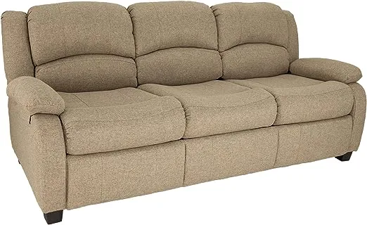 RecPro 80" RV Hide A Bed Loveseat | RV Sleeper Sofa | Cloth | Memory Foam Mattress | Pull Out Couch | RV Furniture | RV Loveseat | RV Living Room (Slideout) Furniture (Fossil)