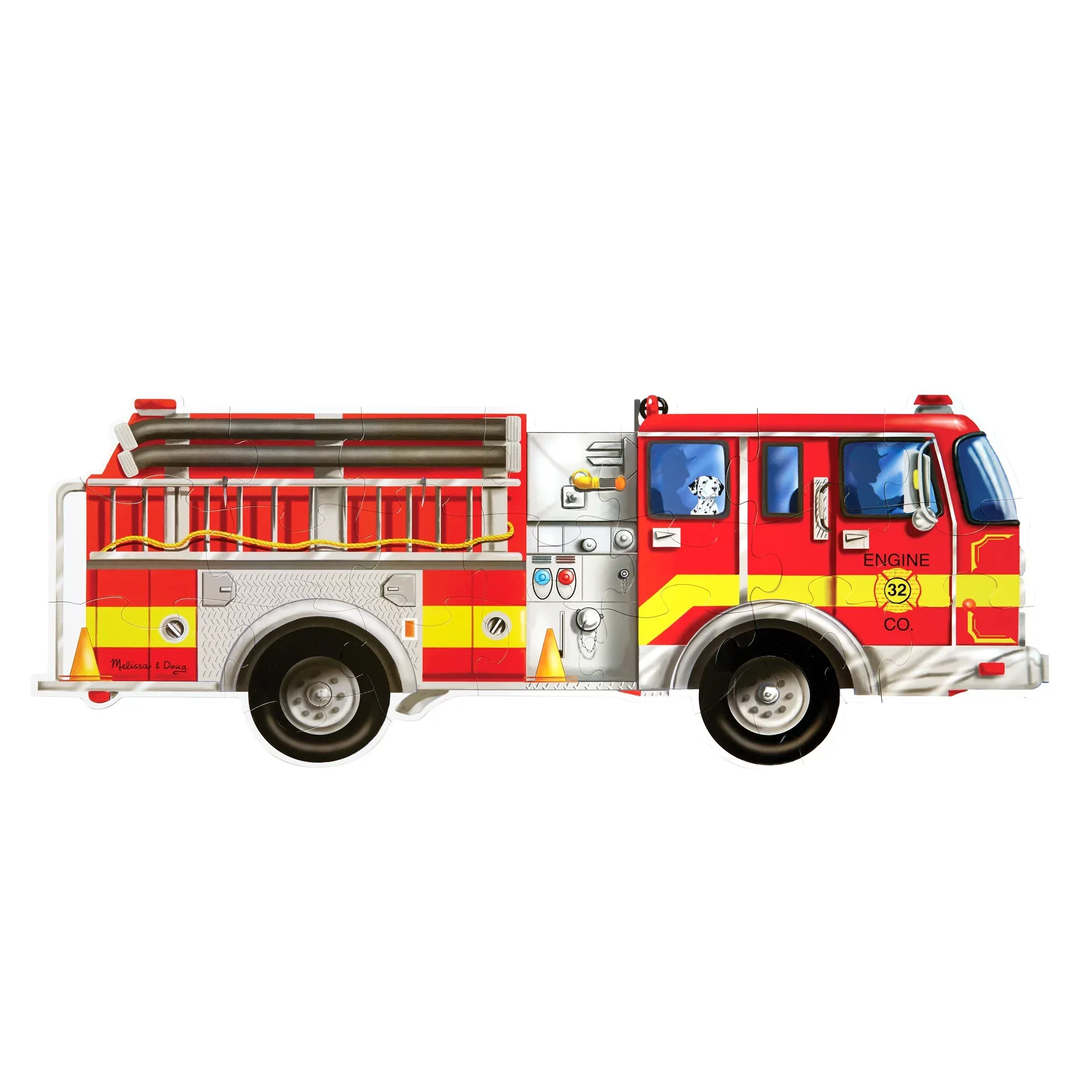 Melissa & Doug Giant Fire Truck Floor Puzzle 24 piece