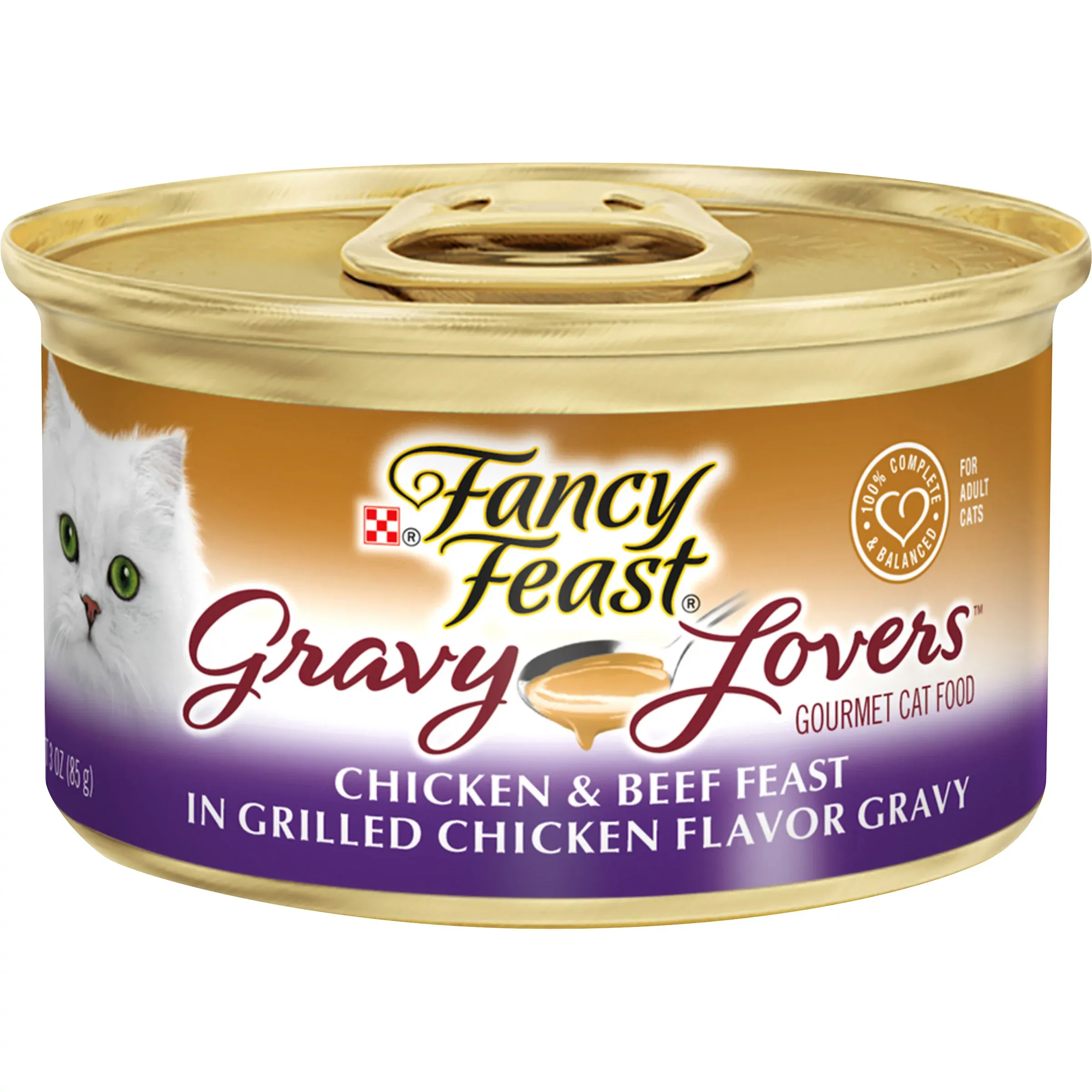 Fancy Feast Gravy Lovers Chicken & Beef Feast in Grilled Chicken Flavor Gravy Canned Cat Food