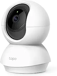 TP-Link Tapo Pan/Tilt Security Camera for Baby Monitor, Pet Camera w/ Motion Detection, 1080P, 2-Way Audio, Night Vision, Cloud & SD Card Storage, Works with Alexa & Google Home (Tapo C200)