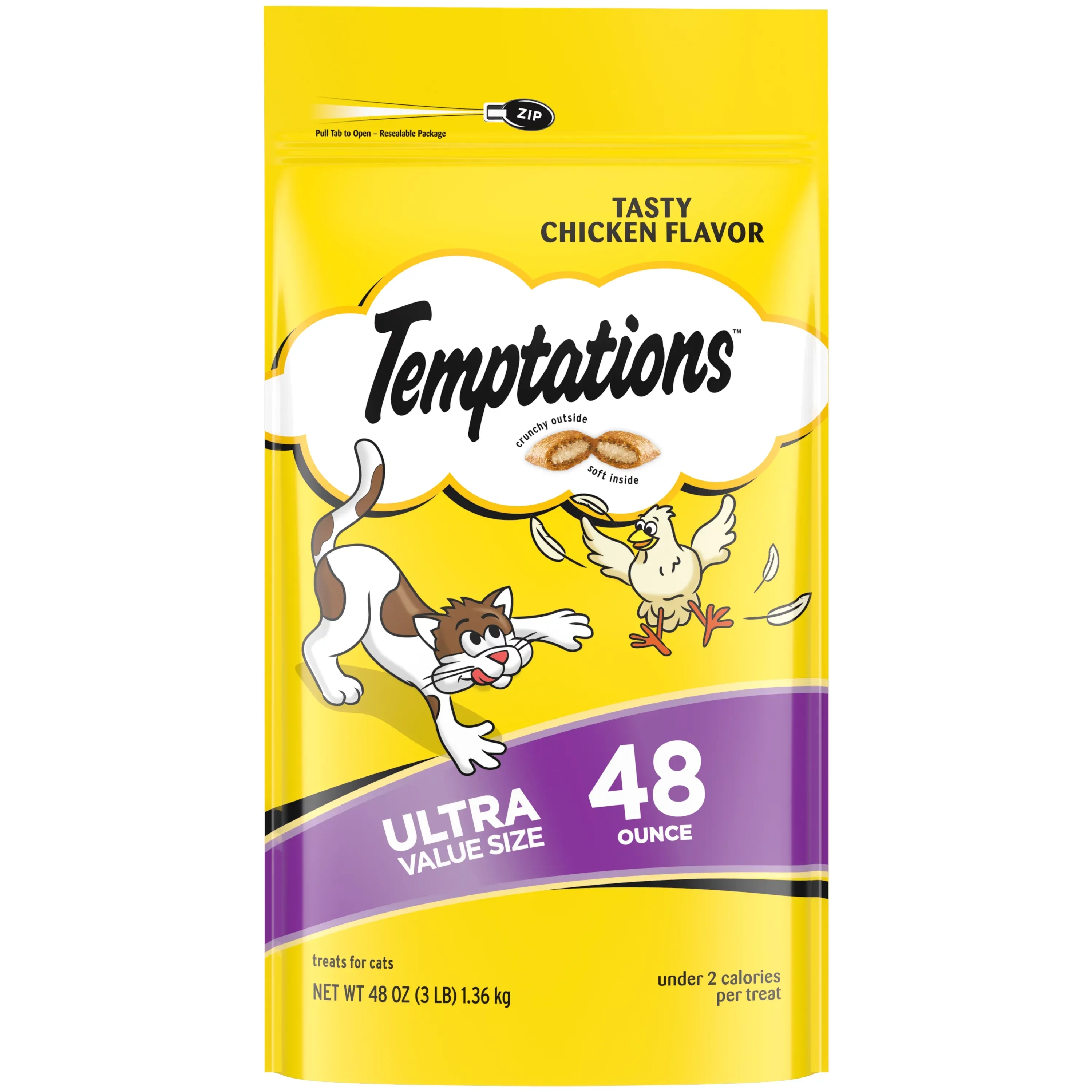 Temptations Classic Crunchy and Soft Cat Treats, Tasty Chicken Flavor, 30 oz.