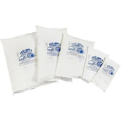 Ice-Brix Ice Packs: Food-Safe Reusable Refrigerant Gel Ice Packs for Instant Reliable Cold in Coolers, Shipping, or Lunch Box - 5” x 2 ¾”, (96 Pack)