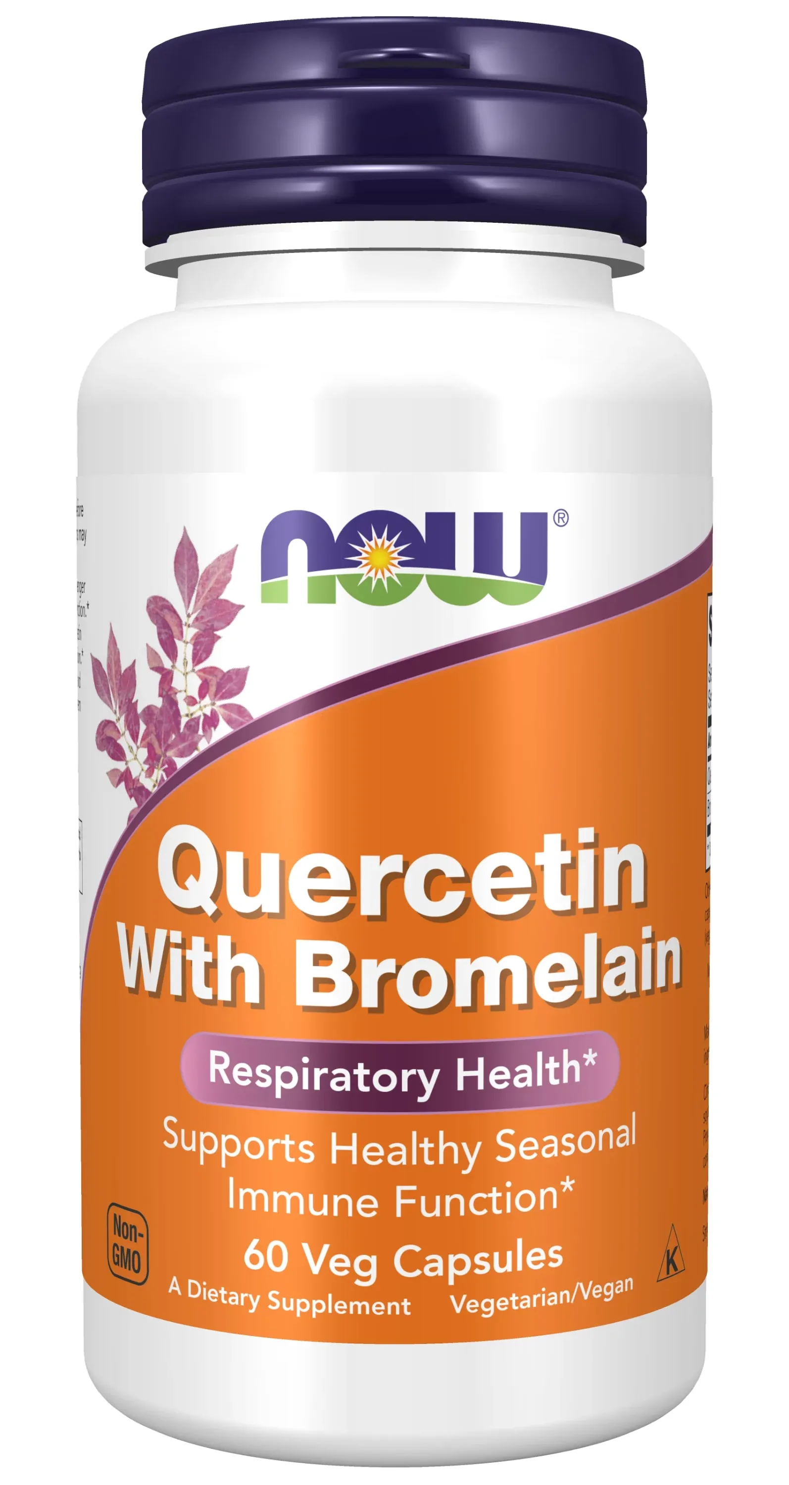 NOW Supplements, Quercetin with Bromelain, Respiratory Health*, 240 Veg Capsules