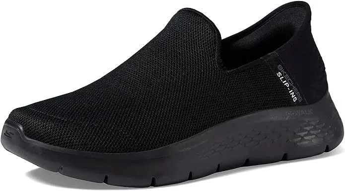 Skechers Men's Slip-Ins Go Walk Flex No Hands Black, Size 11