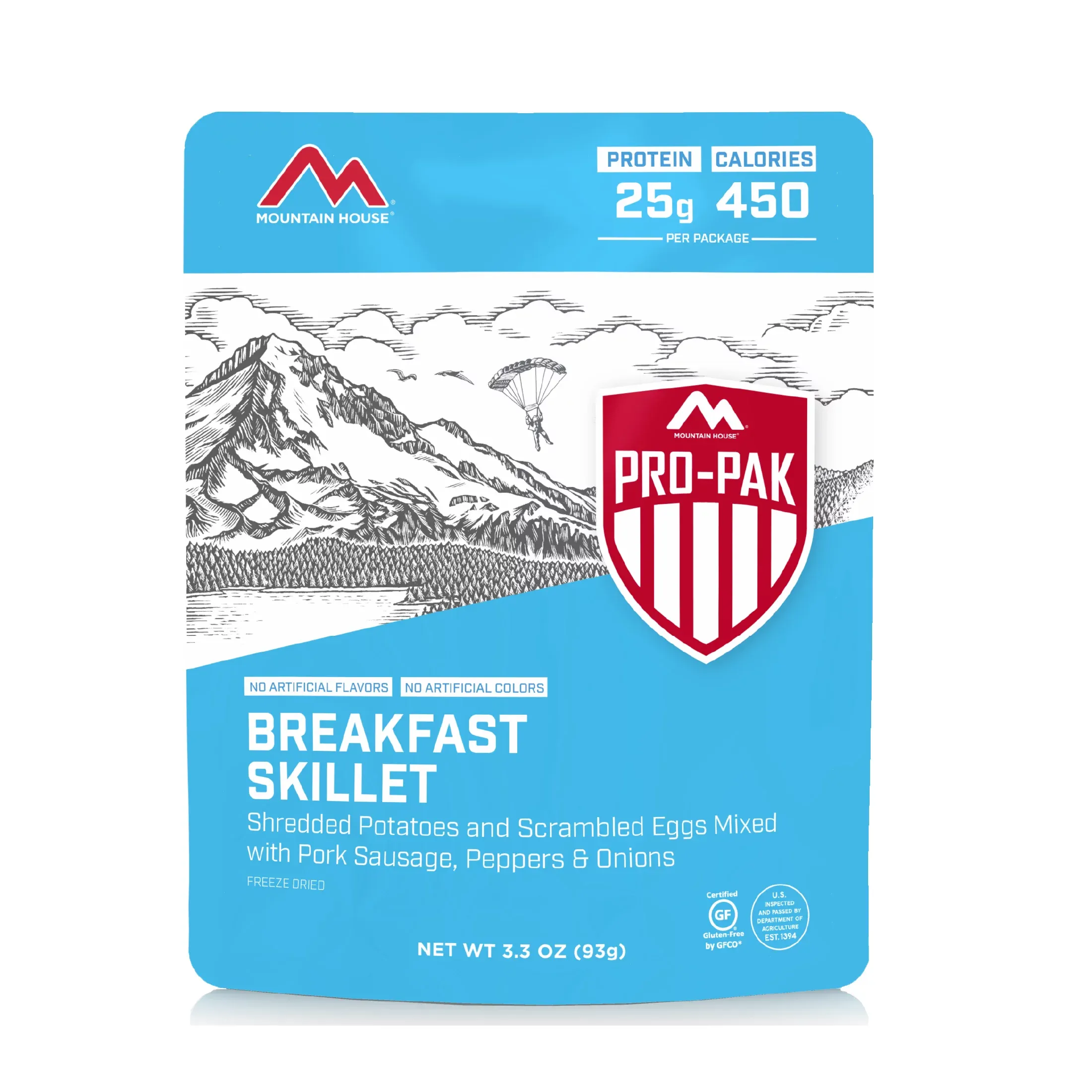 Mountain House Breakfast Skillet, Freeze-Dried Camping & Backpacking Food, 2-Serving Pouch, Gluten-Free