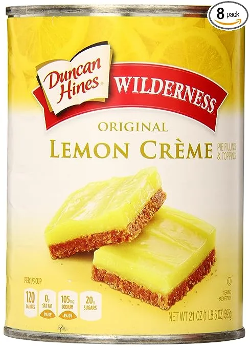 Duncan Hines Wilderness Original Lemon Creme Pie Filling & Topping, 21 oz