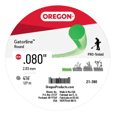 Oregon 21-265 Gatorline Round String Trimmer Line .065-Inch by 308-Foot Weed Wacker String