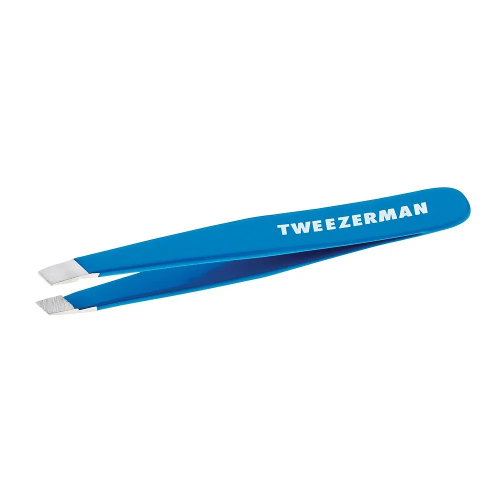 Tweezerman Slant Tweezer, Mini, Bahama Blue