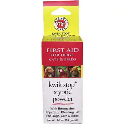 Kwik Stop Styptic Powder with Benzocaine - 0.5 oz