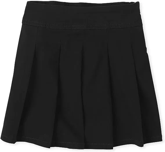 The Children&#039;s Place Youth Girls Pleated Skort Skirt Shorts, Khaki, Sz 16,