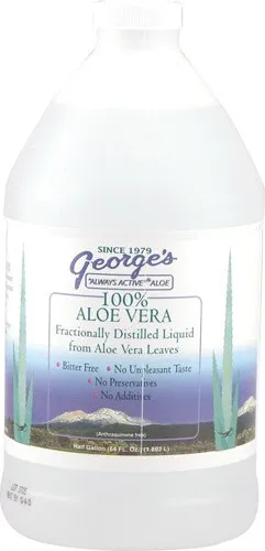 George s Aloe Vera - 64 fl oz - Fractionally Distilled Liquid from Aloe Vera Leaves - Anthraquinone Free