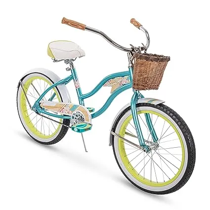 Huffy Panama Jack Beach Cruiser Bike , Pool Blue, 20 in.