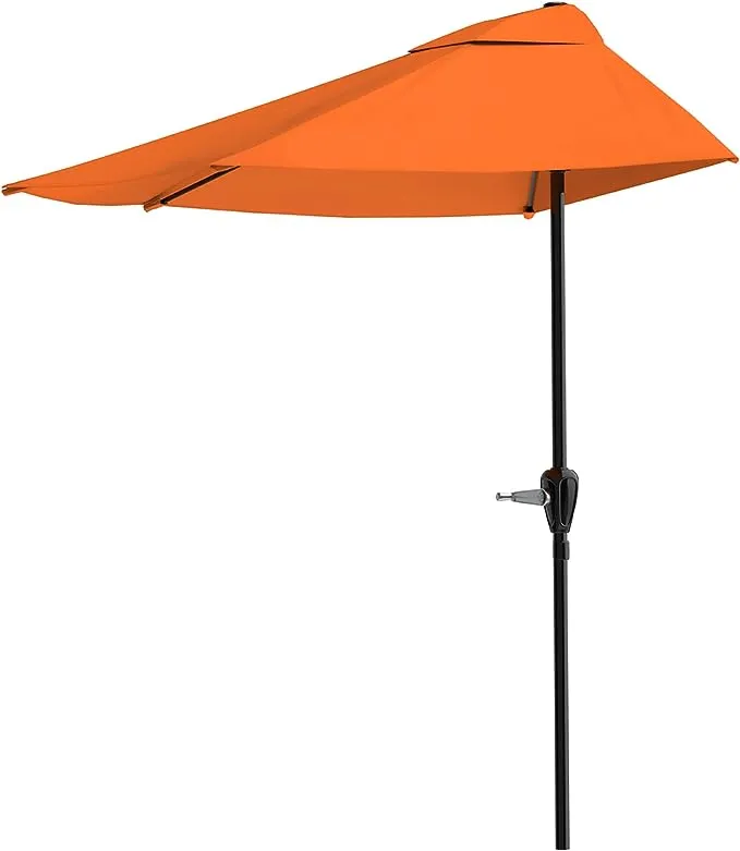 Pure Garden Half Round Patio Umbrella