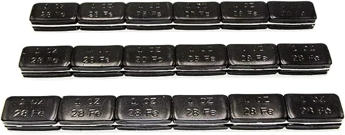 1 Oz Black Adhesive Backed Wheel Weights (24 Pack) Black-24 pcs oz) 