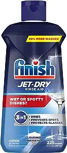 Finish Jet-Dry Rinse Aid, 32oz, Dishwasher Rinse Agent and Drying Agent