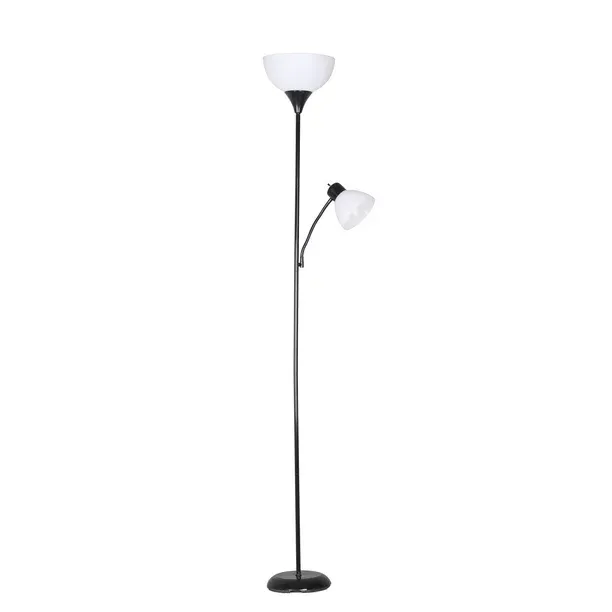 Mainstays 72'' Combo Floor Lamp Black