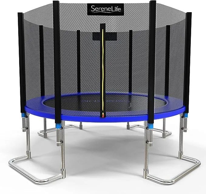 SereneLife Outdoor Trampoline with Safety Net