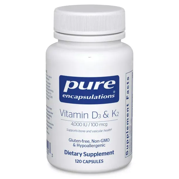 Pure Encapsulations 120 Capsules with Vitamin D3 & K2