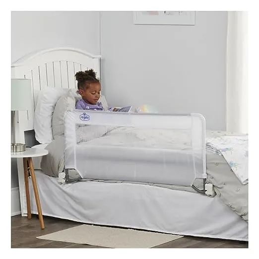 Regalo Guardian White Swing Down Portable Bed Rail, White