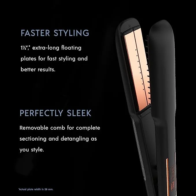 Infiniti Pro Ceramic Flat Iron, Rose Gold, Smooth and Shine, 1-3/4 Inch