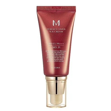 Missha, M Perfect Cover, BB-крем, SPF 42/PA+++, оттенок 25 теплый бежевый, 50 мл (1,7 унции)