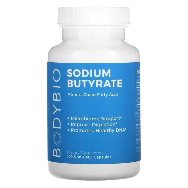 BodyBio - Sodium Butyrate - 100 Capsules