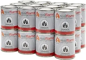 Real Flame Gel Fuel - 13 oz Cans; 24-Pack