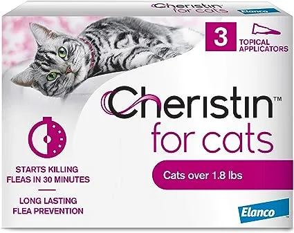 Cheristin for Cats Flea Treatment, 3 Count