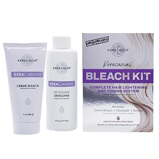 Keracolor Keracanvas Hair Bleach Kit - Complete Hair Lightening & Toning System