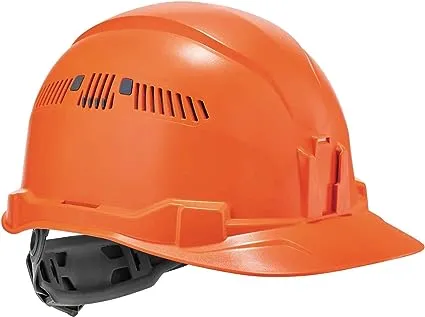 Vented Hard Hat Cap Style, Ratchet Suspension, Class C, Ergodyne Skullerz 8972, Orange