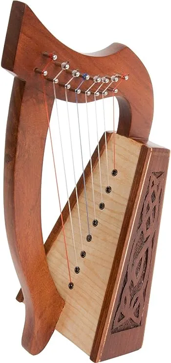 Roosebeck Lily Harp 8-String Knotwork