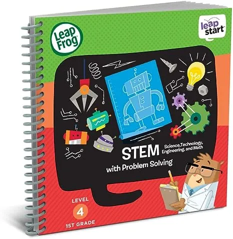 LeapFrog LeapStart 1st Grade Activity Book: STEM (Science, Technology, Engineering, Math) and Problem Solving (Requires LeapStart System)