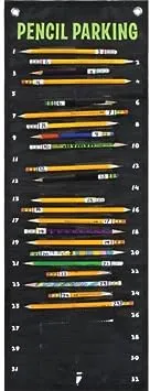 Really Good Stuff Pencil Solution Pocket Chart-Numbered Pencil Dispenser-Hanging Organizer for the Classroom-Storage Supplies for Teachers