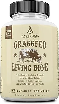 Ancestral Supplements Grass Fed Beef Liver Desiccated 180 Capsules