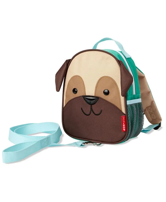 Skip Hop Toddler Backpack Leash, Zoo, Pug