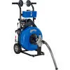 "Drain Cleaner For 4-9 Pipe, 200 RPM, 100' Cable"